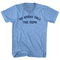 Go Ahead Call The Cops Men's Tri-Blend V-neck T-shirt product image 1
