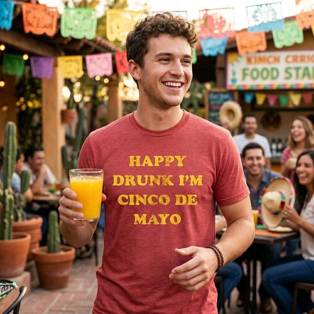 Happy Drunk Im Cinco De Mayo Men's T Shirt product image 2
