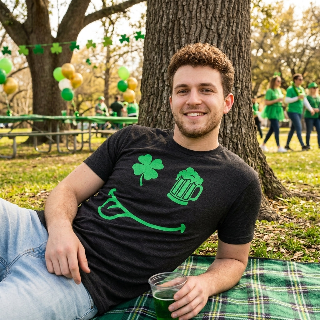 St Pat Smile Men's T Shirt product image 2