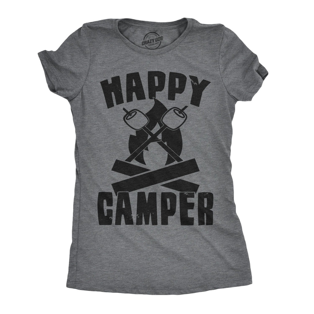 Happy Camper Womens Tee T Shirt product image 1