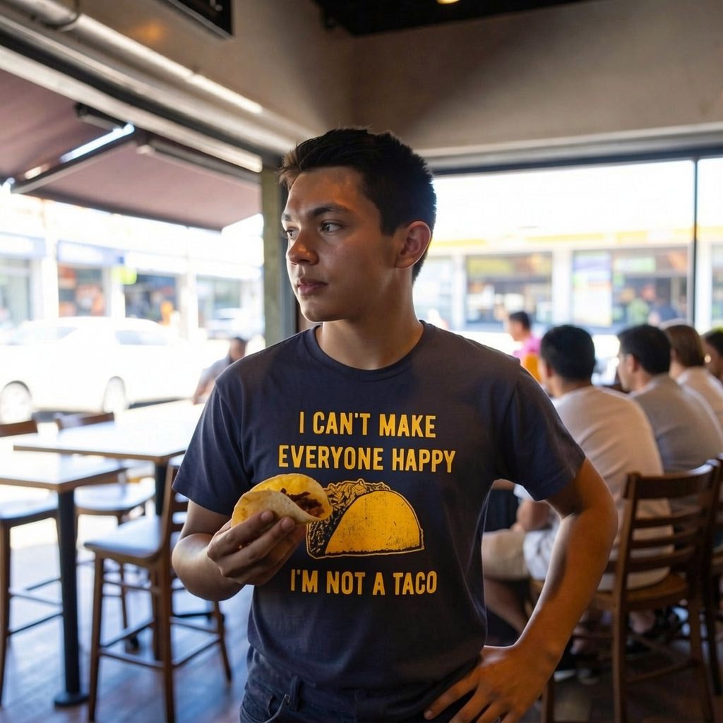 I Cant Make Everyone Happy Im Not A Taco Men's T Shirt product image 2