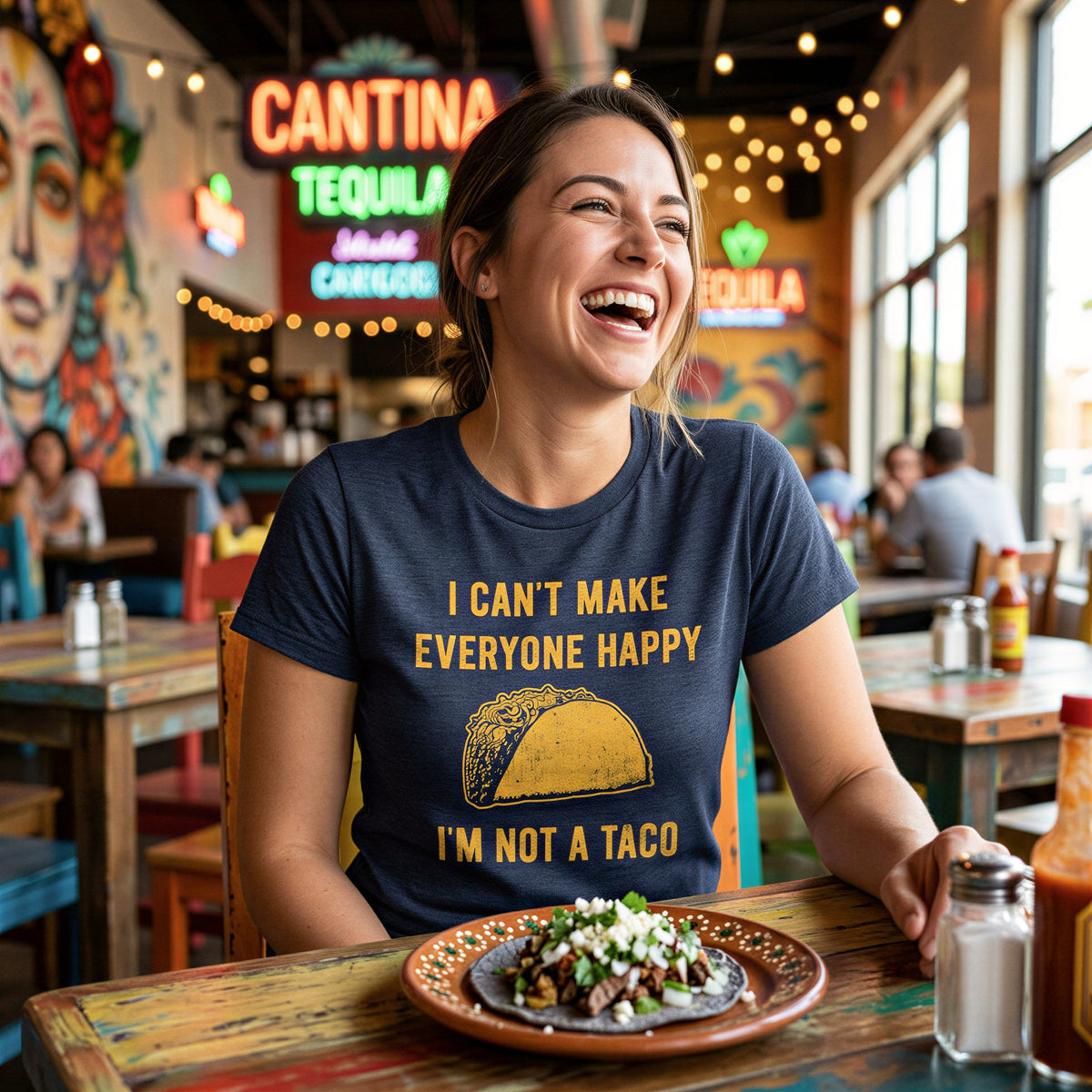 I Cant Make Everyone Happy Im Not A Taco Women's T Shirt product image 2