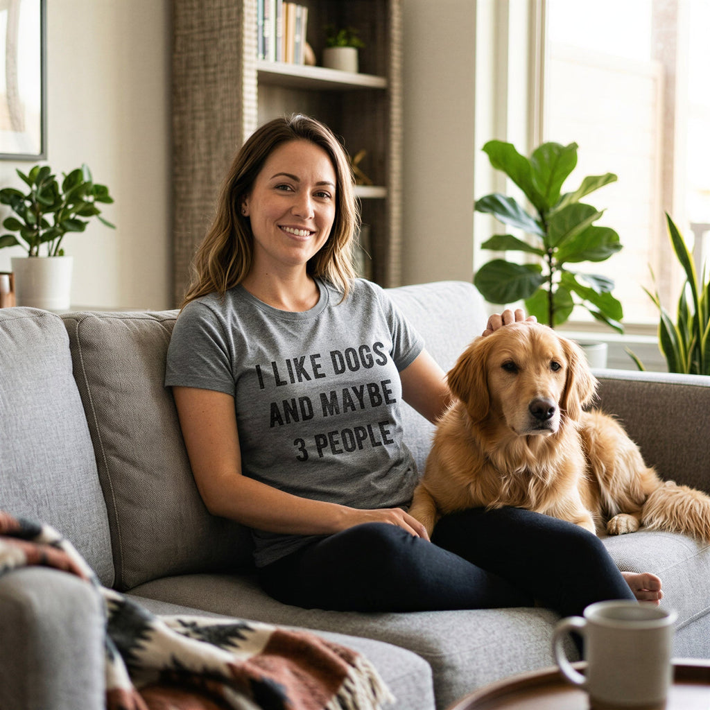 I Like Dogs And Maybe 3 People Women's T Shirt product image 7