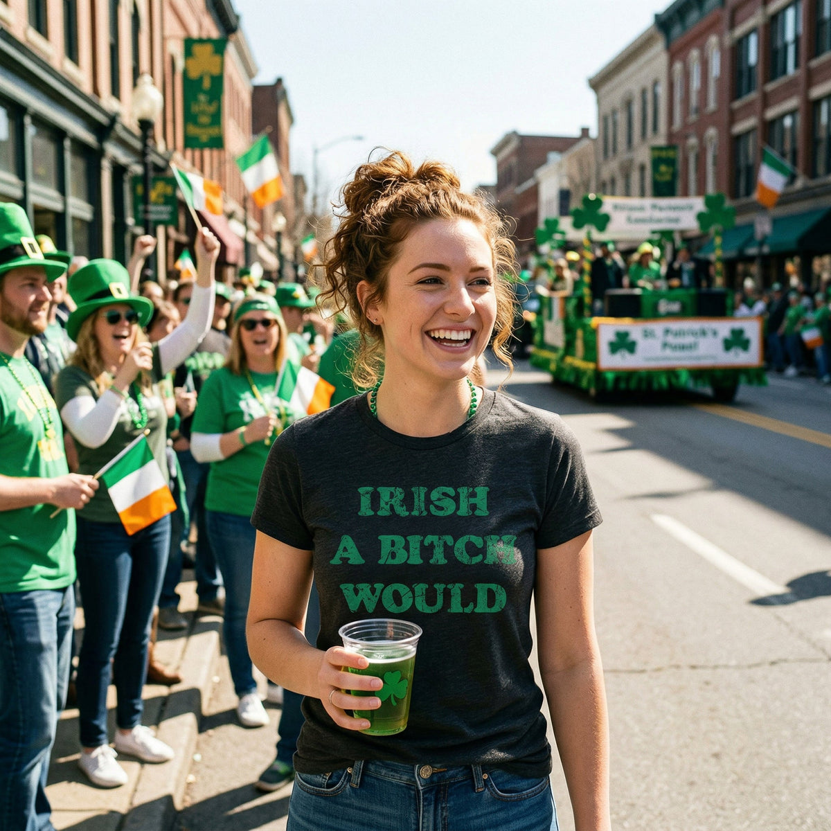 Irish A Bitch Would Women's T Shirt product image 4
