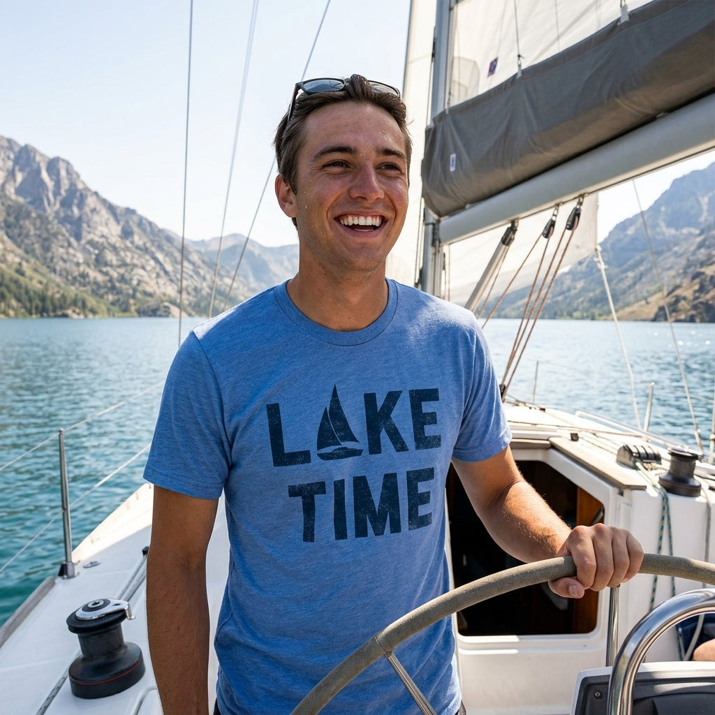Lake Time Men's T Shirt product image 4