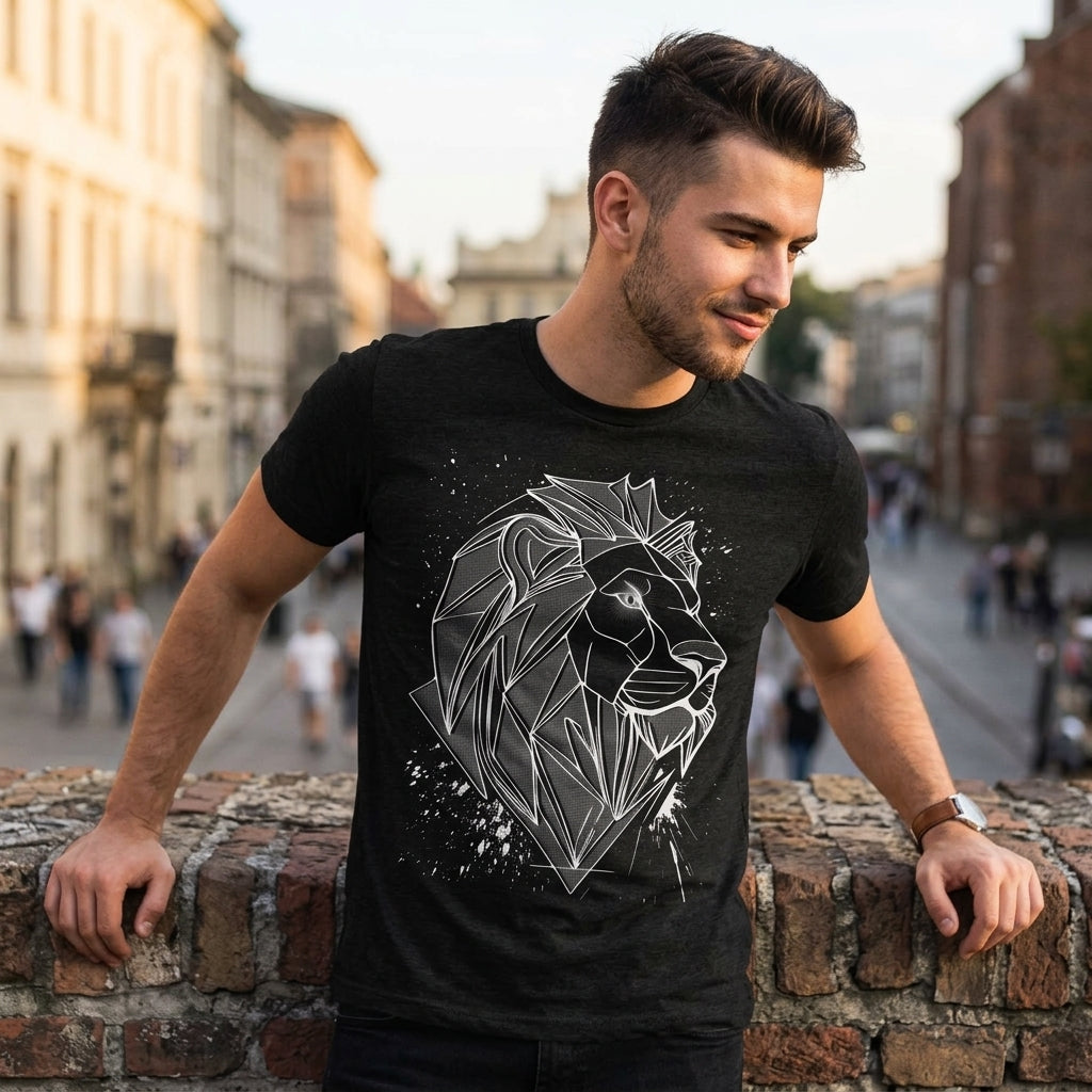 3D Lion Men's T Shirt product image 2