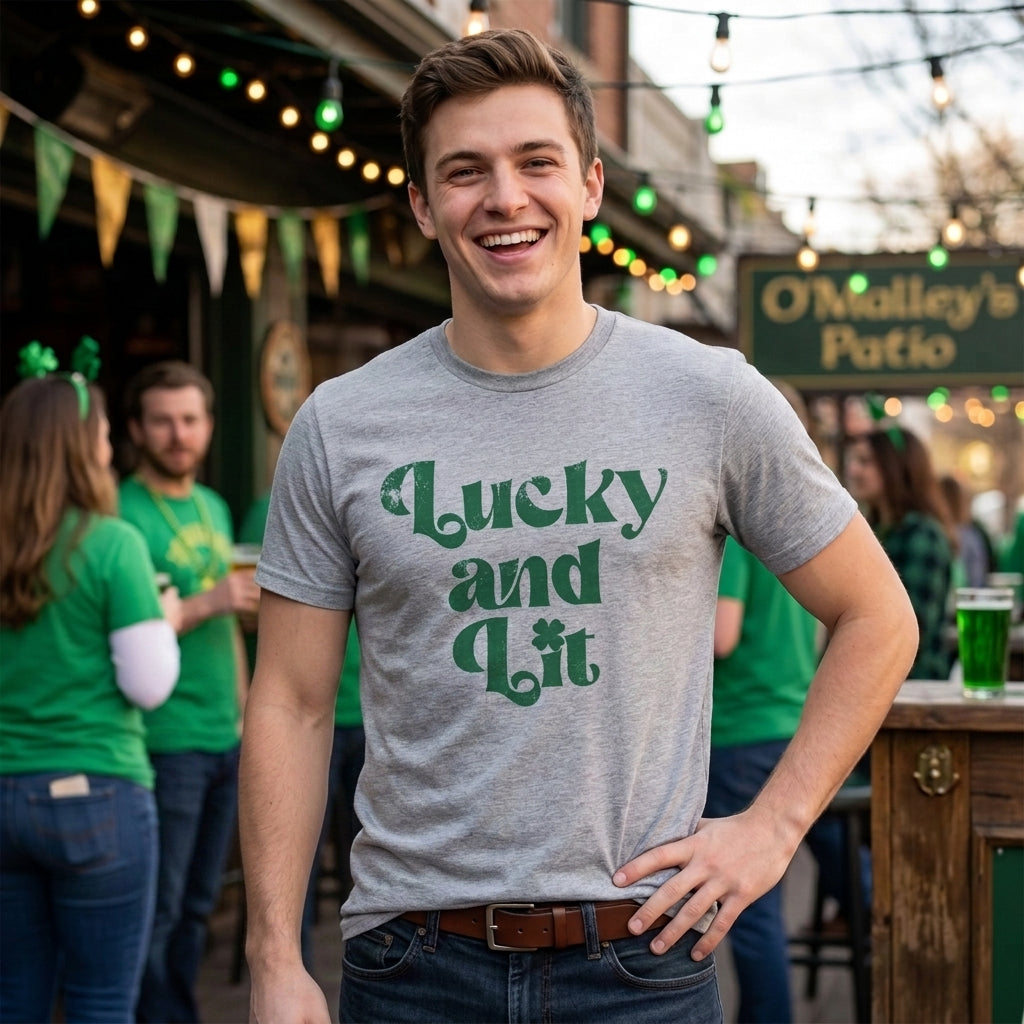Lucky And Lit Men's T Shirt product image 2