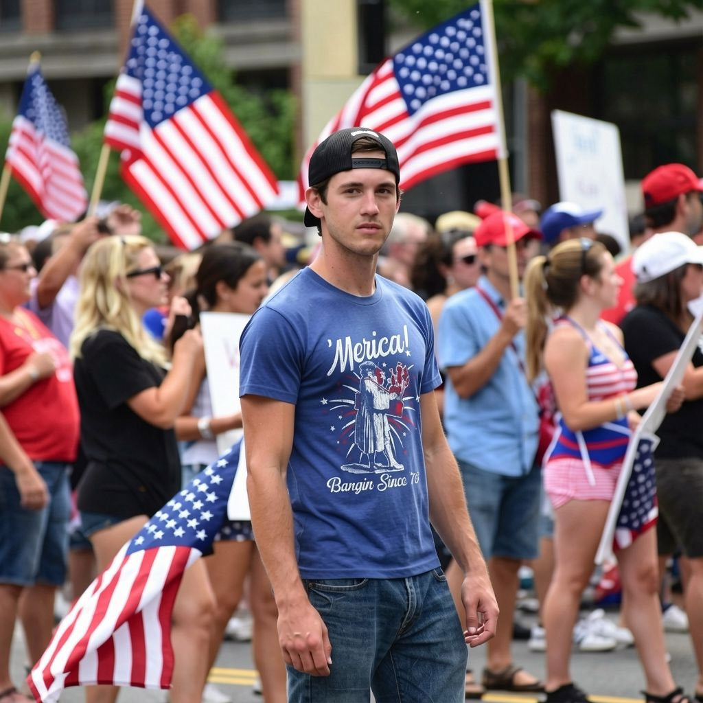 Merica Banging Since 76 Men's T Shirt product image 2