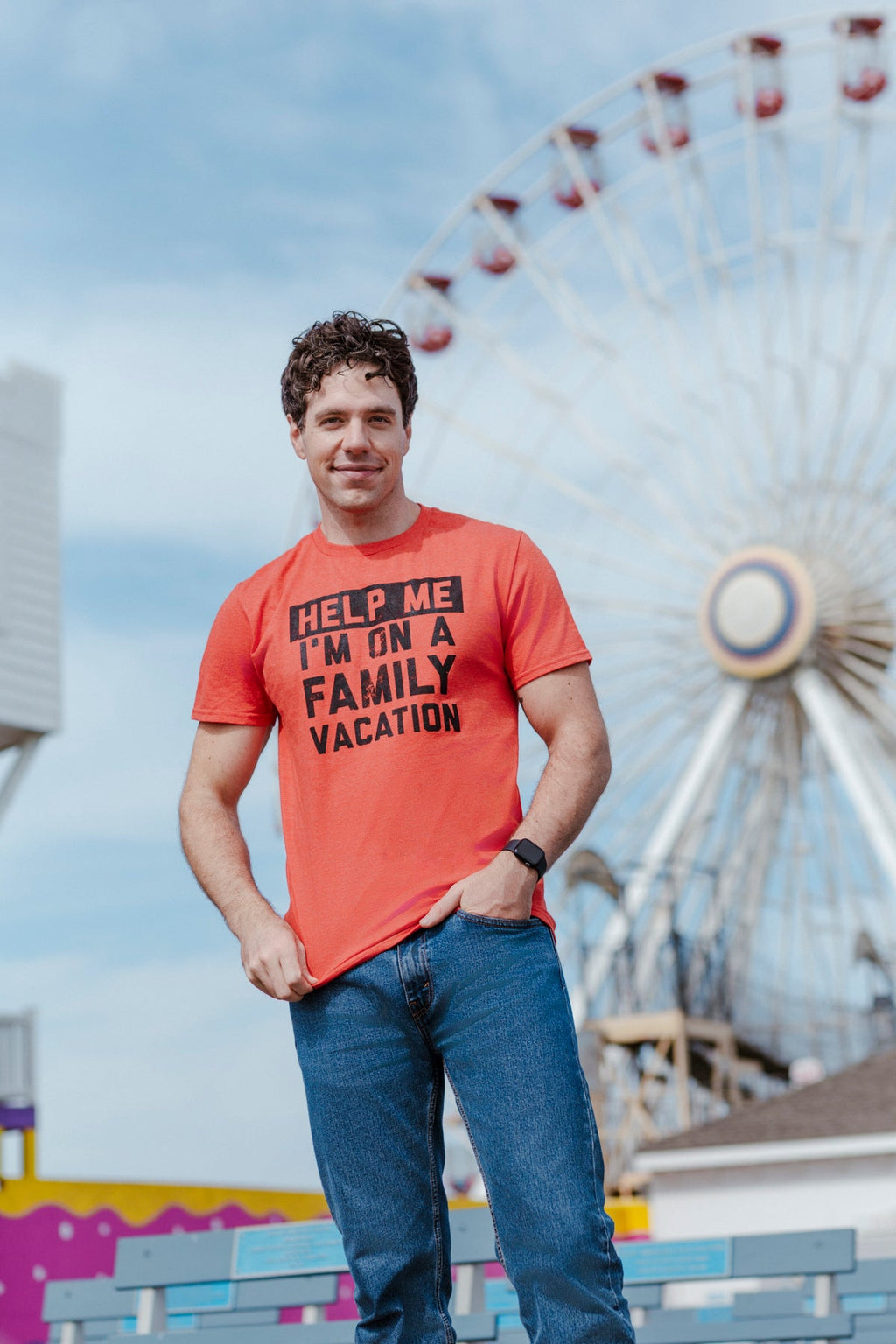 Help Me Im On A Family Vacation Men's T Shirt product image 2