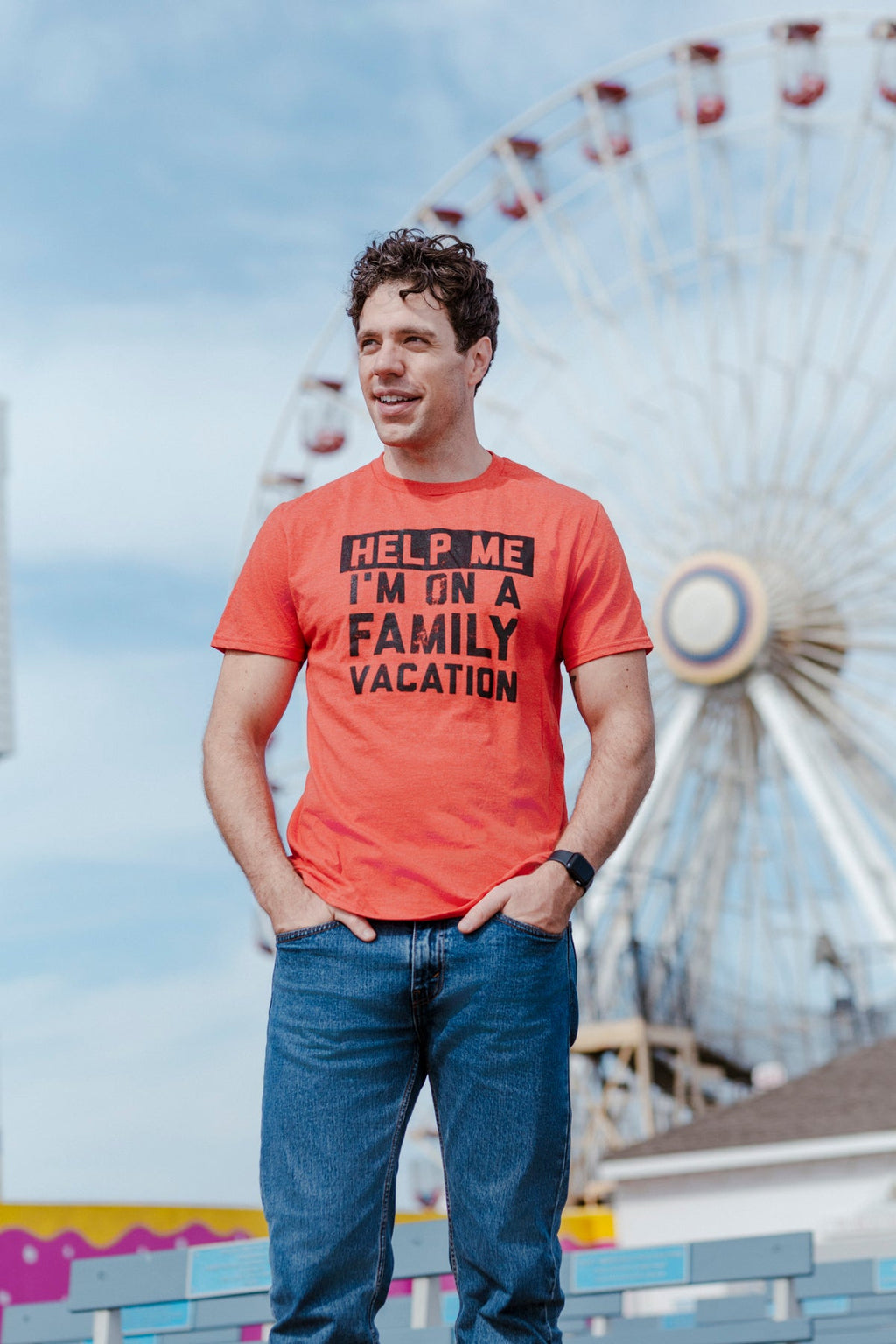 Help Me Im On A Family Vacation Men's T Shirt product image 4