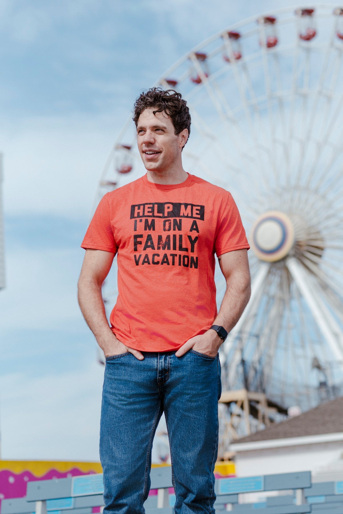 Help Me Im On A Family Vacation Men's T Shirt product image 4