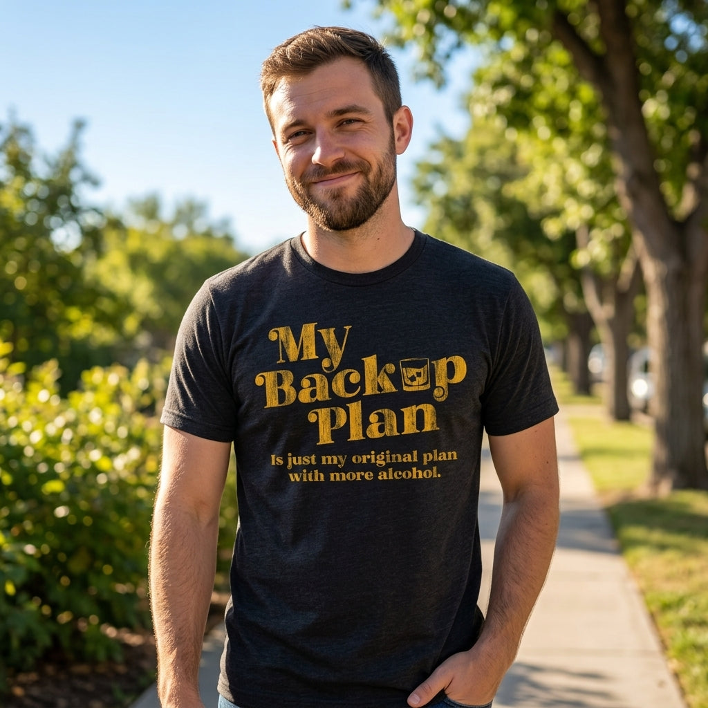 My Backup Plan Is Just My Original With More Alcohol Men's product image 2