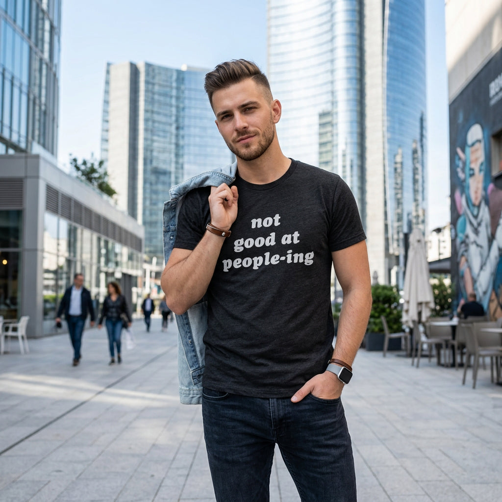 Not Good At Peopleing Men's T Shirt product image 2