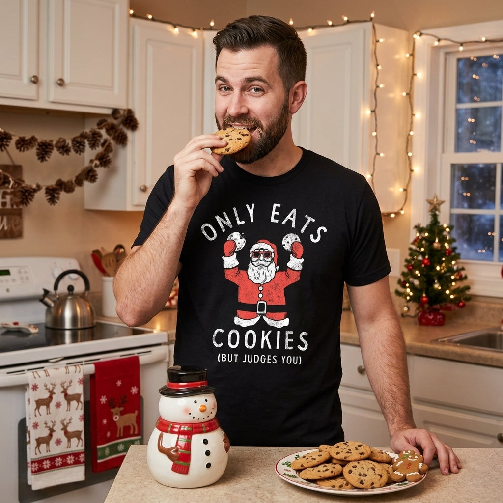 Only Eats Cookies But Judges You Men's T Shirt product image 2