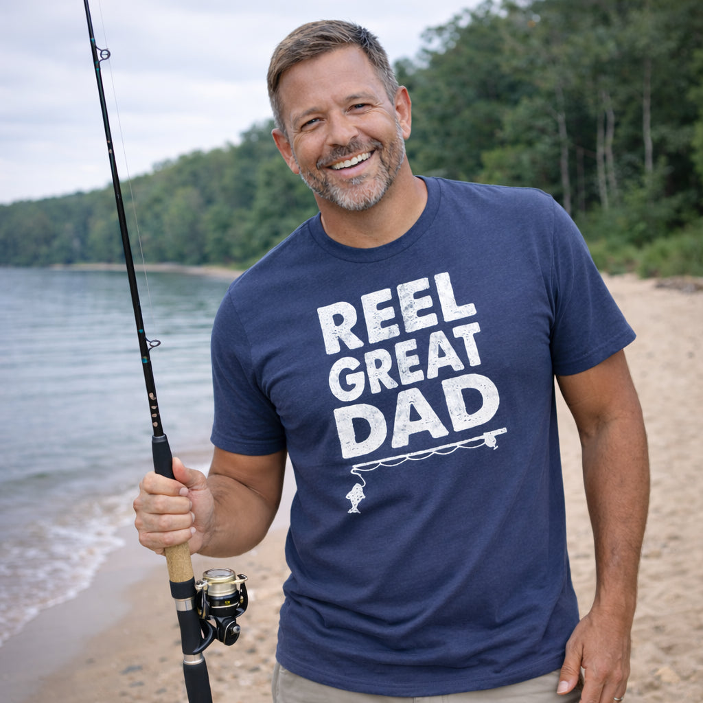Reel Great Dad Men's T Shirt product image 4