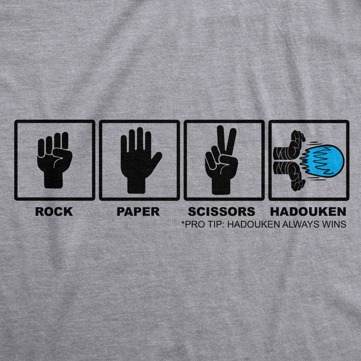 Rock Paper Scissors Hadouken Men's T Shirt product image 2