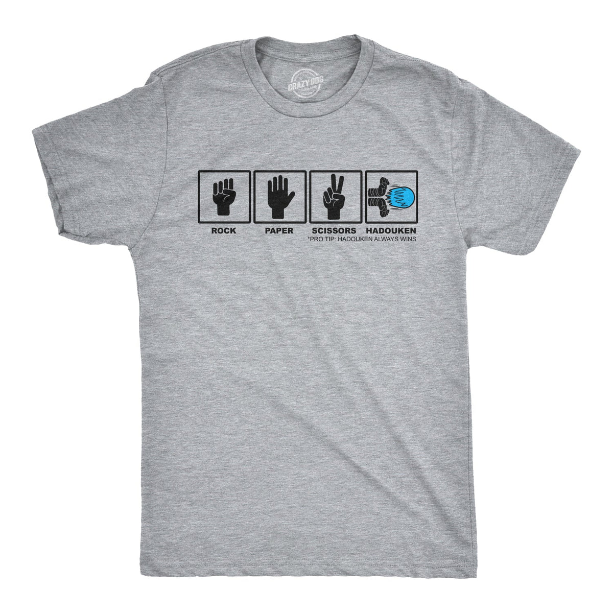 Rock Paper Scissors Hadouken Men's T Shirt product image 3