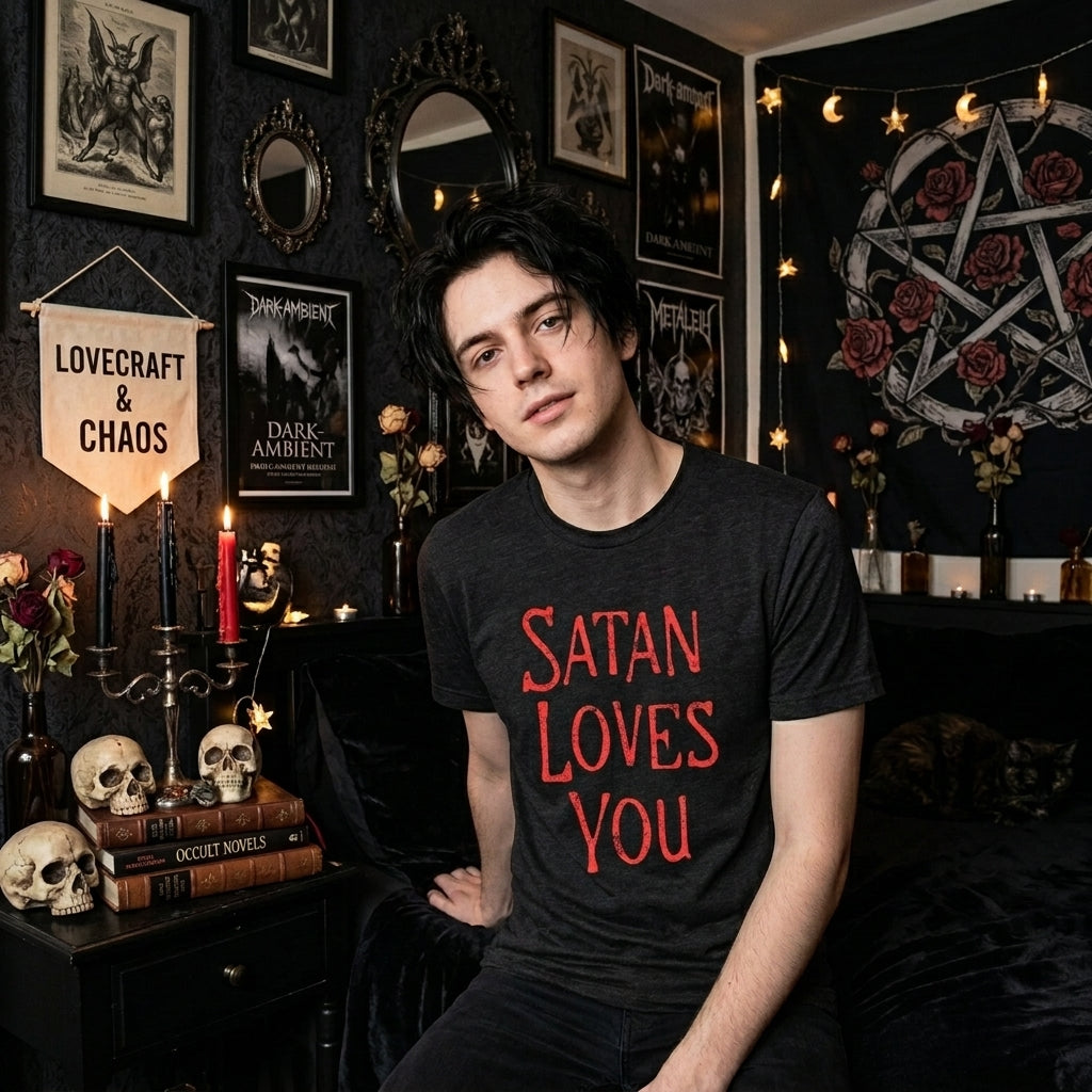 Satan Loves You Men's T Shirt product image 2
