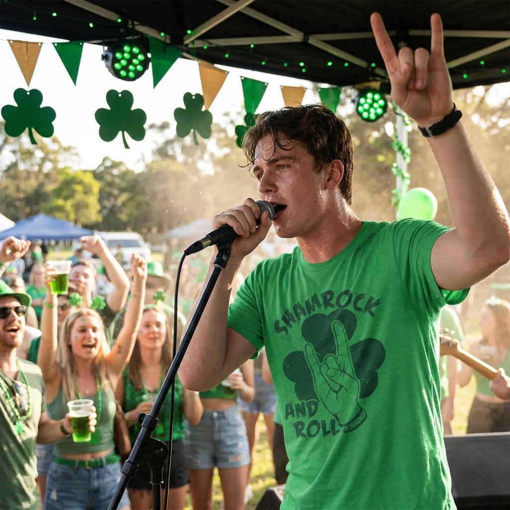 Shamrock And Roll Men's T Shirt product image 2