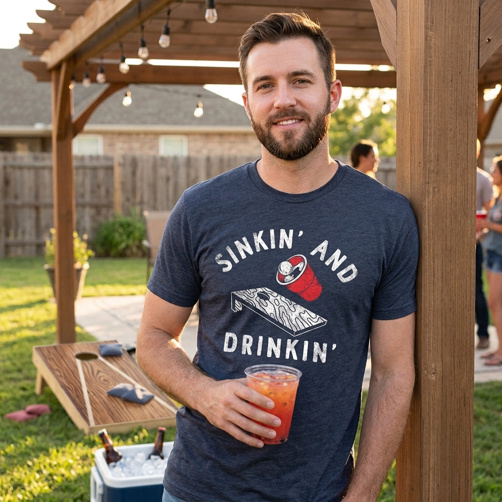 Sinkin And Drinkin Beer Men's T Shirt product image 2