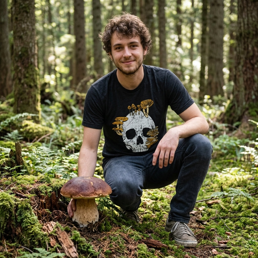 Mushroom Skull Men's T Shirt product image 2