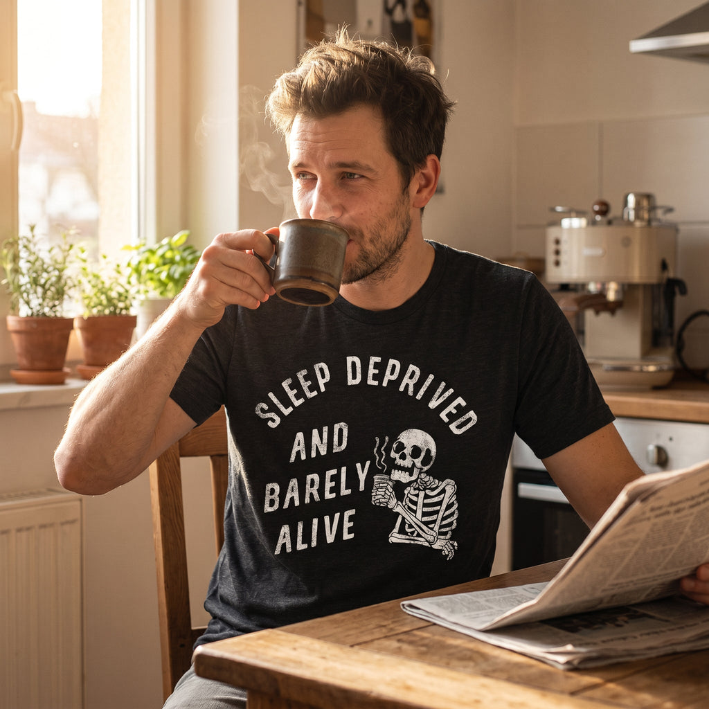 Sleep Deprived And Barely Alive Men's T Shirt product image 2