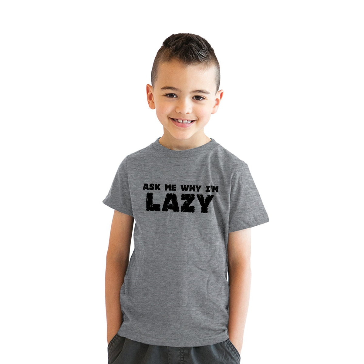 Ask Me Why I'm Lazy Sloth Flip Youth T Shirt product image 3