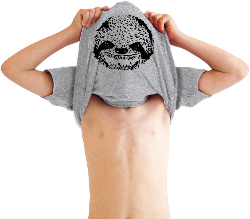 Ask Me Why I'm Lazy Sloth Flip Youth T Shirt product image 1