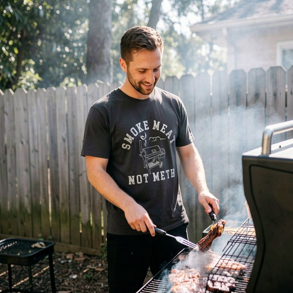 Smoke Meat Not Meth Men's T Shirt product image 2