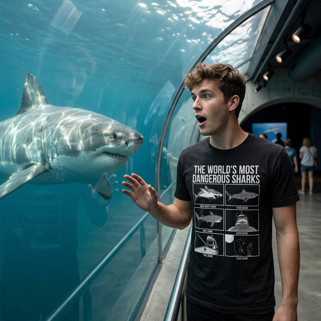 The Worlds Most Dangerous Sharks Men's T Shirt product image 2