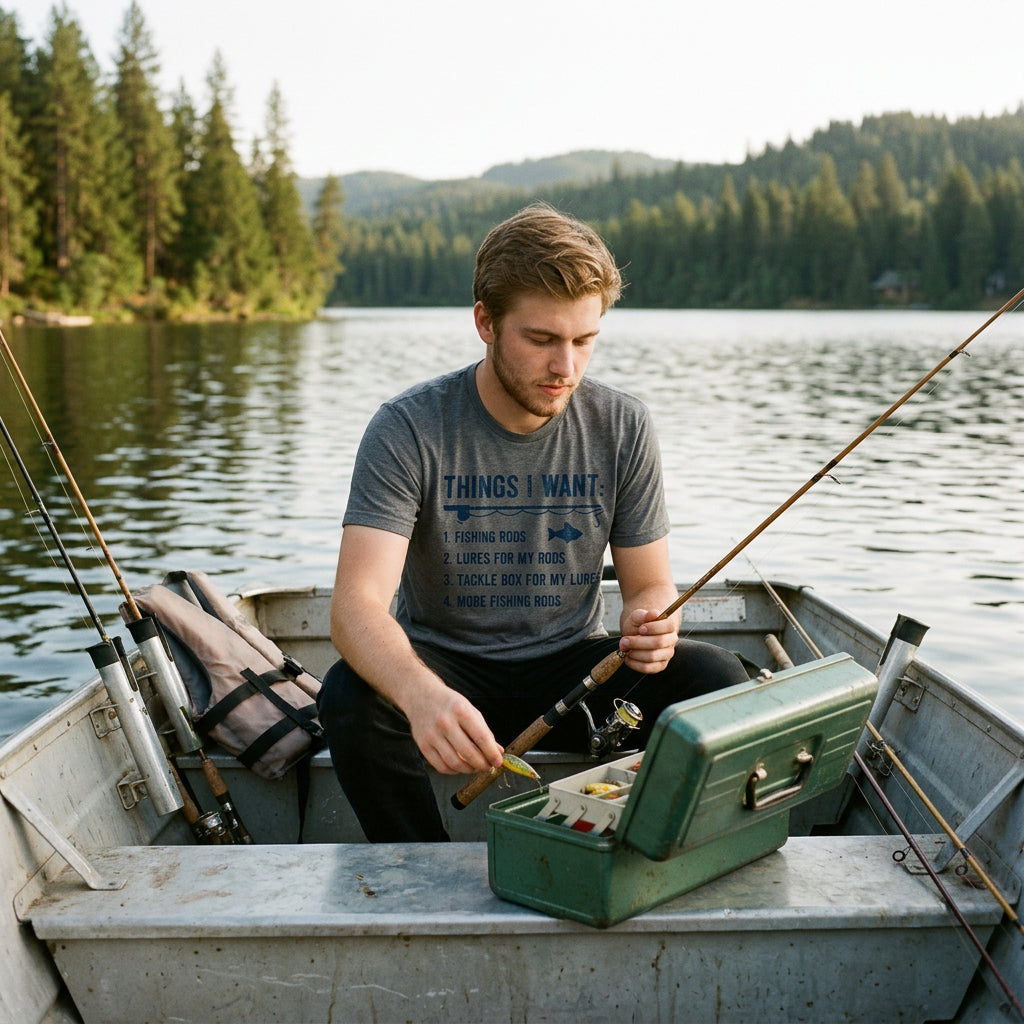 Things I Want List Fishing Men's T Shirt product image 2