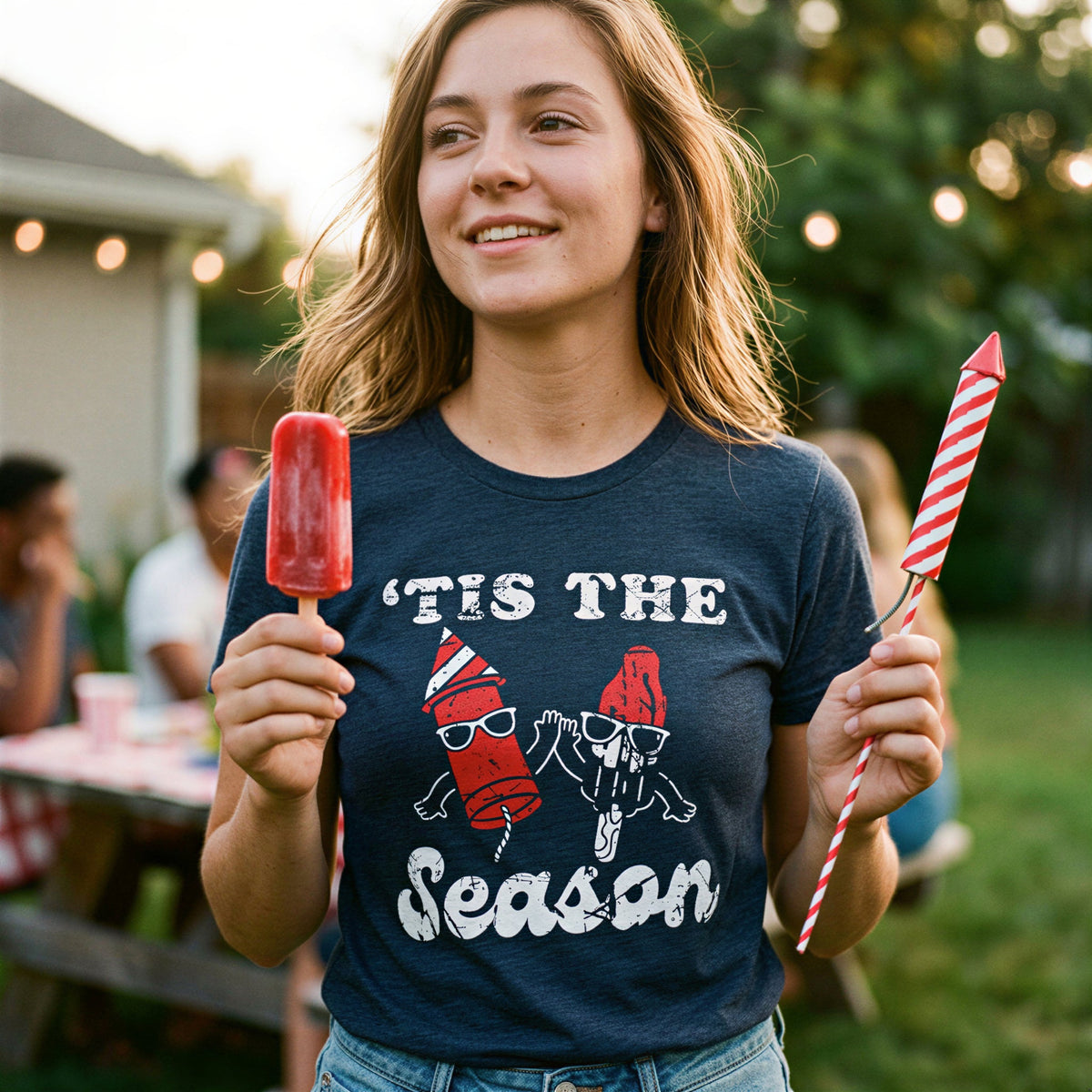 Tis The Season Firecracker Popsicle Women's T Shirt product image 2