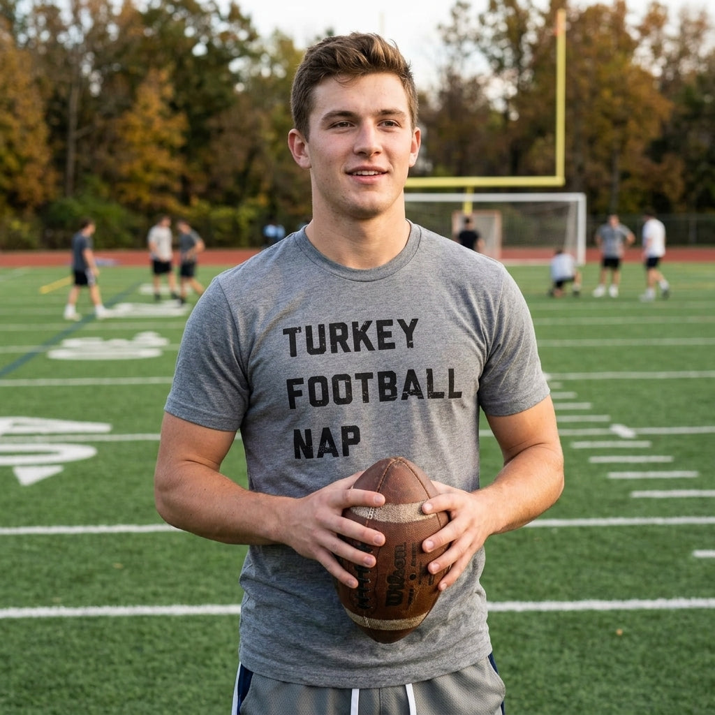 Turkey Football Nap Men's T Shirt product image 2