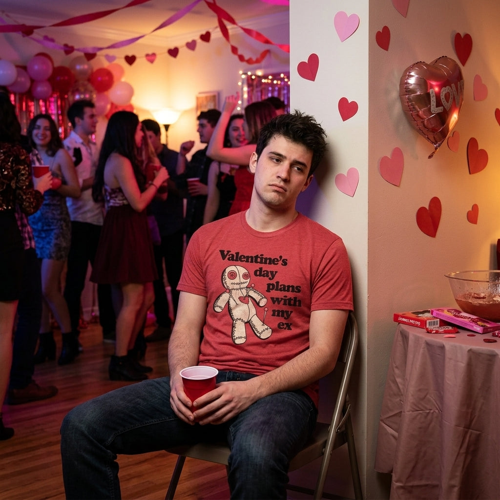 Valentines Day Plans With My Ex Men's T Shirt product image 2