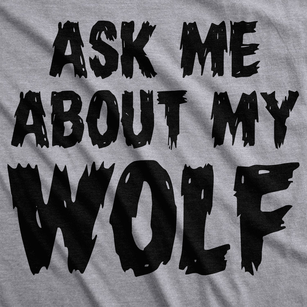 Ask Me About My Wolf Flip Youth T Shirt product image 2