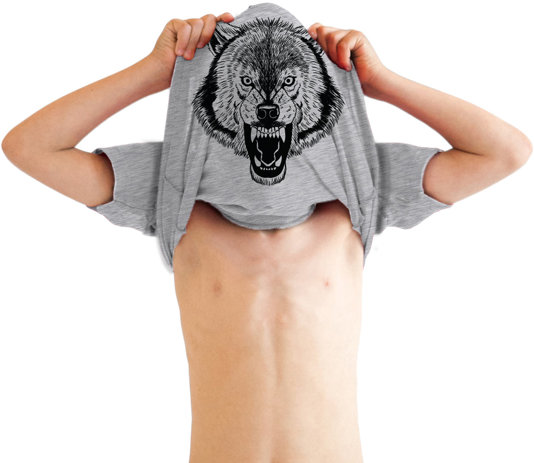 Ask Me About My Wolf Flip Youth T Shirt product image 1