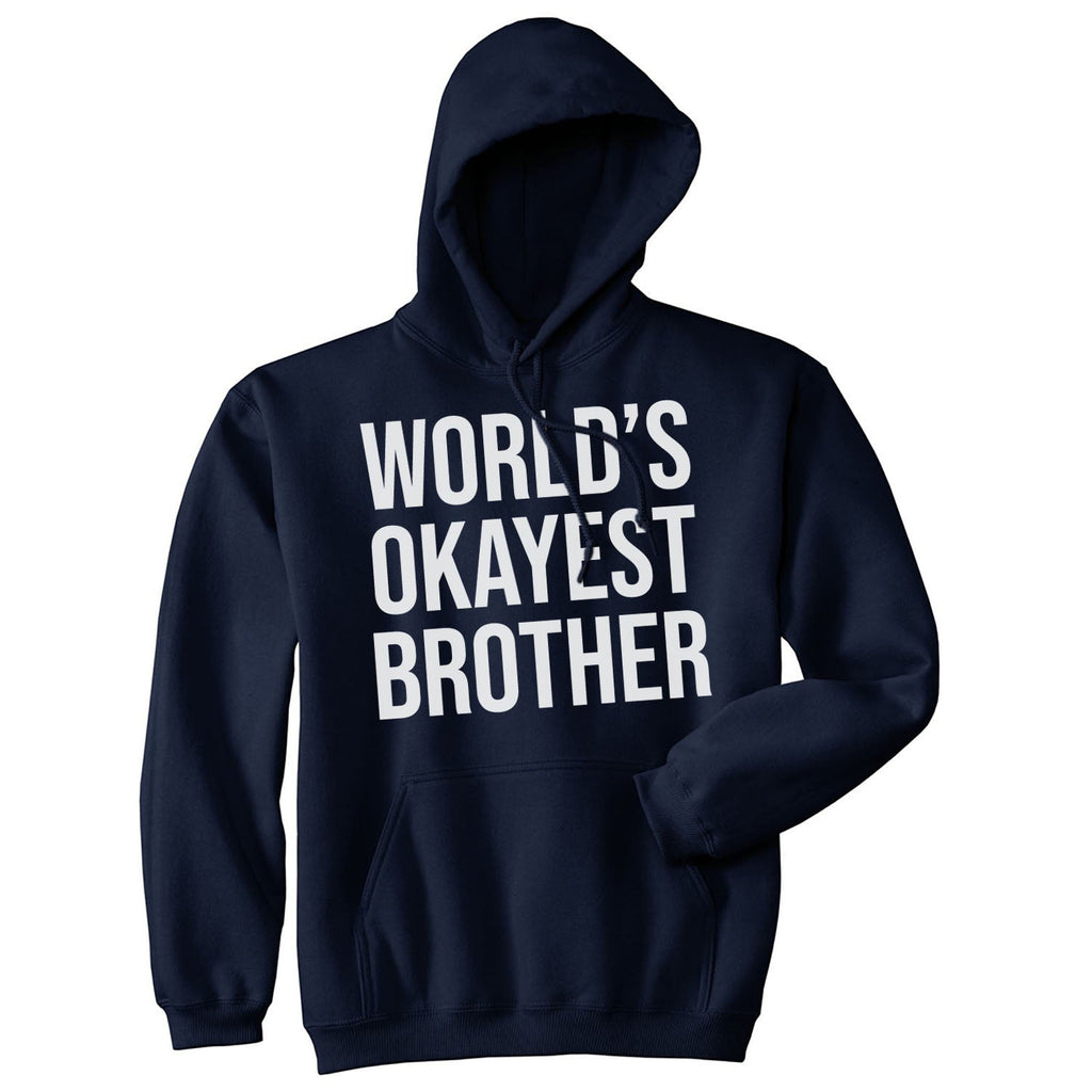 World's Okayest Brother Black Hoodie product image 5