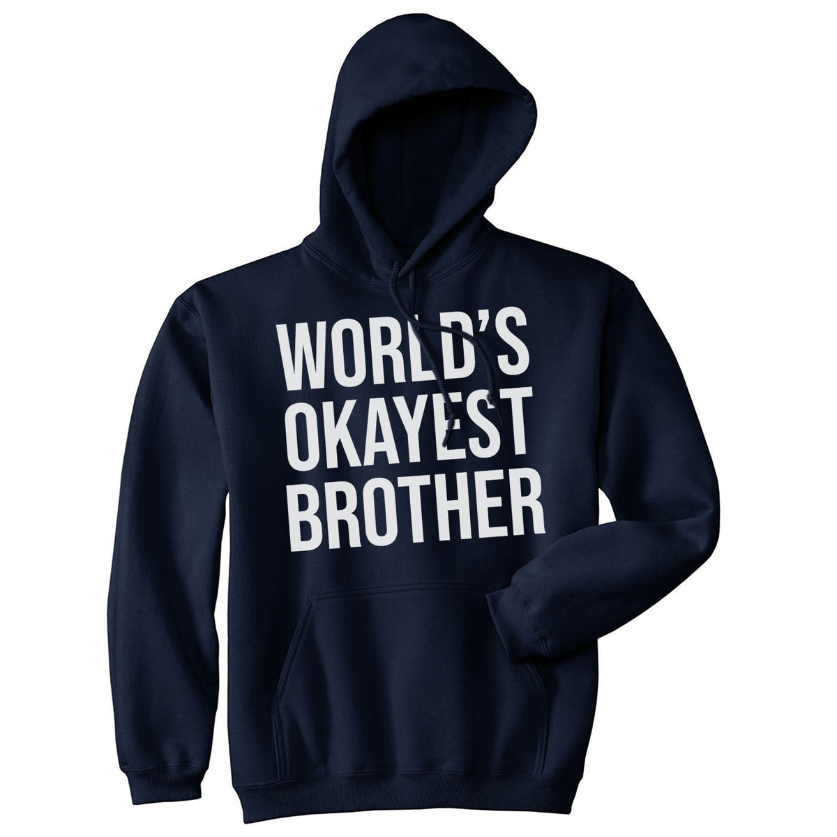 World's Okayest Brother Black Hoodie product image 5
