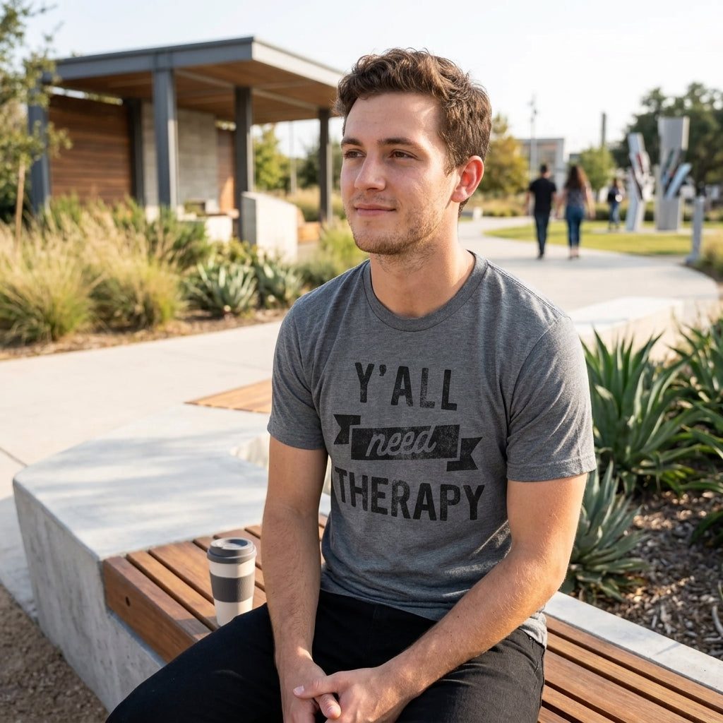 Yall Need Therapy Men's T Shirt product image 2